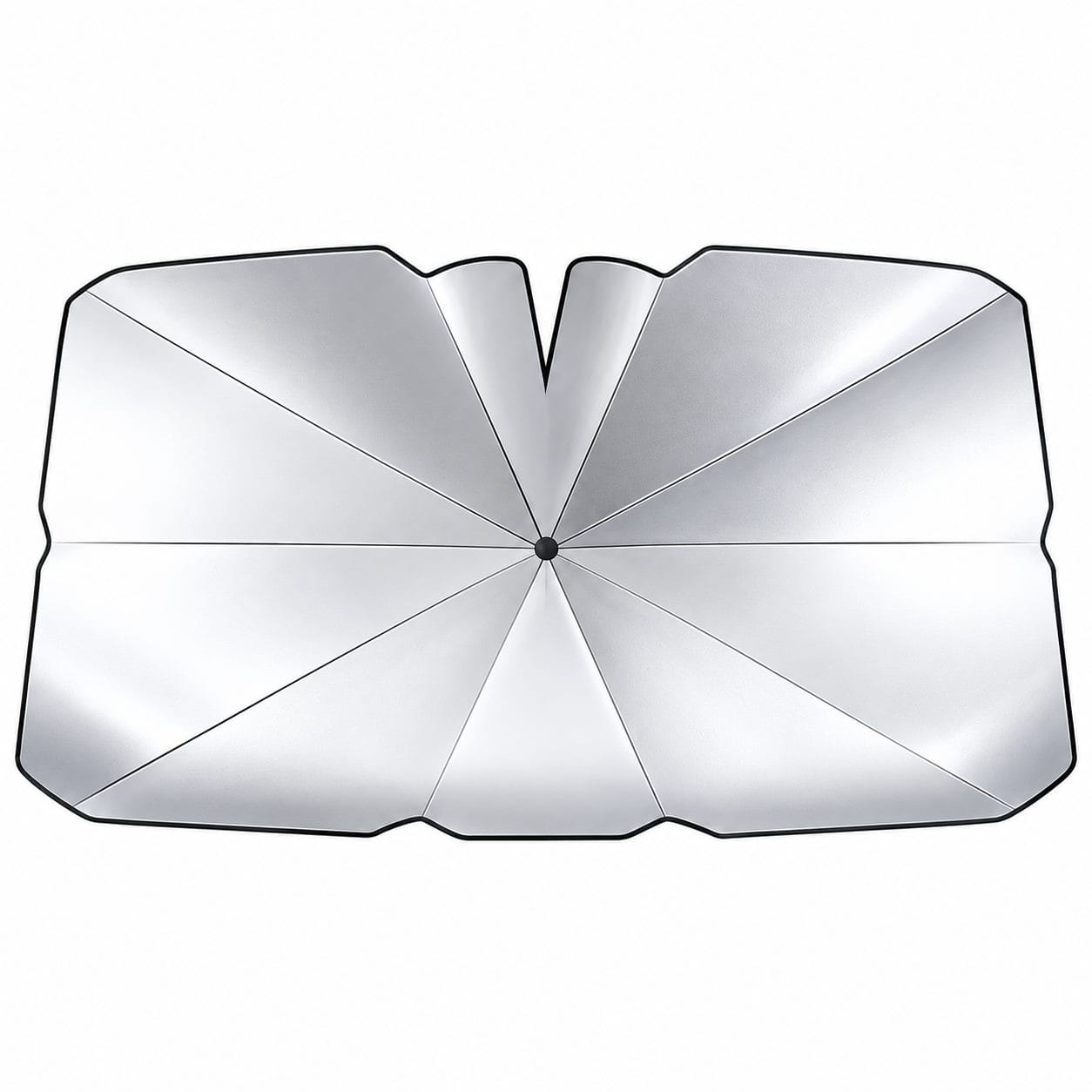 Fishtail Curved Handle Windshield Sunshade Umbrella